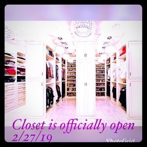 Closet is officially open!